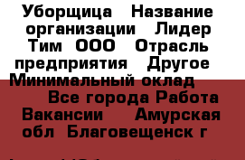 Уборщица › Название организации ­ Лидер Тим, ООО › Отрасль предприятия ­ Другое › Минимальный оклад ­ 18 000 - Все города Работа » Вакансии   . Амурская обл.,Благовещенск г.